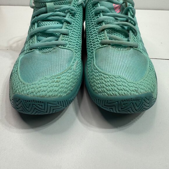 K-Swiss Womens Pickleball Shoes Size 8.5 Teal & Pink Low Top Lightweight - Picture 9 of 9